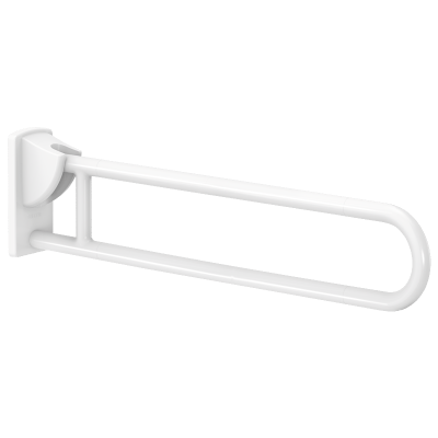 White anti-bacterial Nylon drop-down rail, L. 850mm