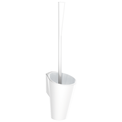 Wall-mounted toilet brush set with long handle