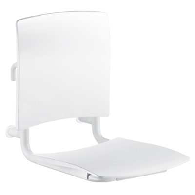 Comfort shower seat to hang on grab bars