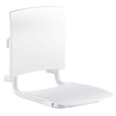 Comfort shower seat to hang on grab bars