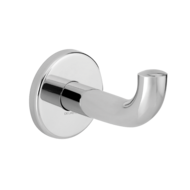 4047P-Bright polished stainless steel coat hook, long model