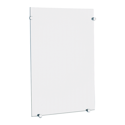 Rectangular glass vanity mirror, 500 x 750mm