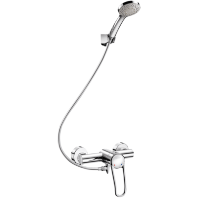 Auto-draining shower kit with mechanical pressure-balancing (EP) mixer