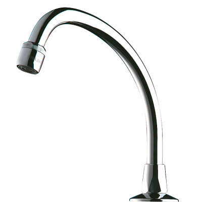 Swivel swan neck spout