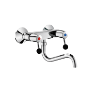 5645T2-Wall-mounted twin hole mixer - 60 lpm