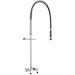 Wall-mounted pre-rinse set with mixer