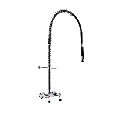 Wall-mounted pre-rinse set with mixer