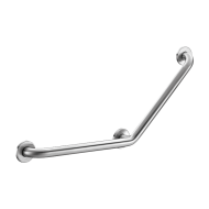 5082S-Angled stainless steel grab bar 135°, satin, 400 x 400mm