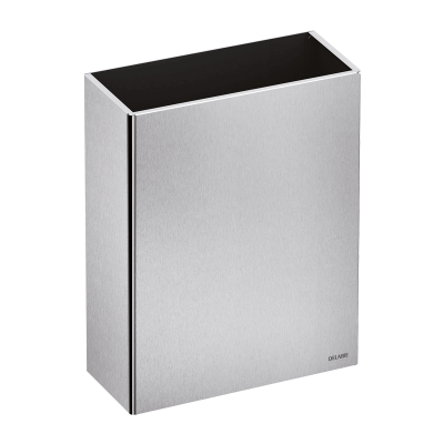 Wall-mounted 304 stainless steel bin, 25 litres