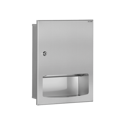 Recessed paper towel dispenser