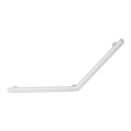 511982W-Be-line® matte white angled grab bar 135°, 400 x 400mm