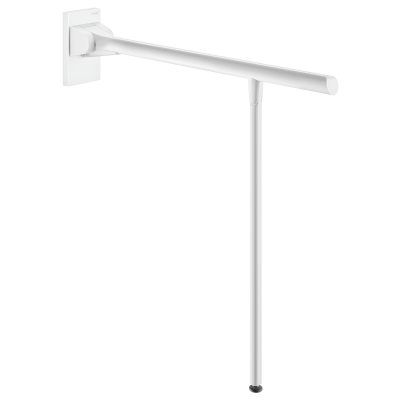 Be-Line drop-down support rail with leg, L. 650mm, white