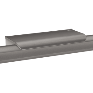 Metallised anthracite shelf for grab bars for showers