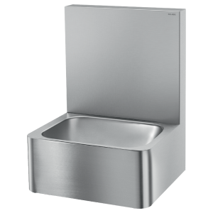 Hygiene washbasin with high upstand