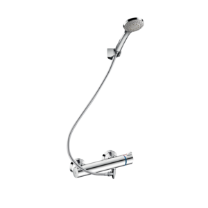 Shower kit with SECURITHERM thermostatic mixer