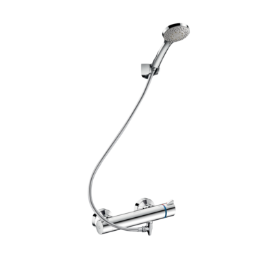 Shower kit with SECURITHERM thermostatic mixer