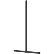 511944BK-Be-line® T-shaped shower grab bar with sliding vertical rail