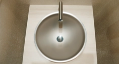 RAVA countertop stainless steel basin