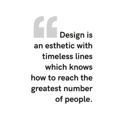 You apply a consumer-goods vision to public restrooms, which is a very innovative idea. Is this due to a personal sensitivity?