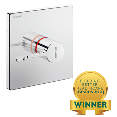 2023 Building Better Healthcare Award Winner: recessed thermostatic sequential shower mixer