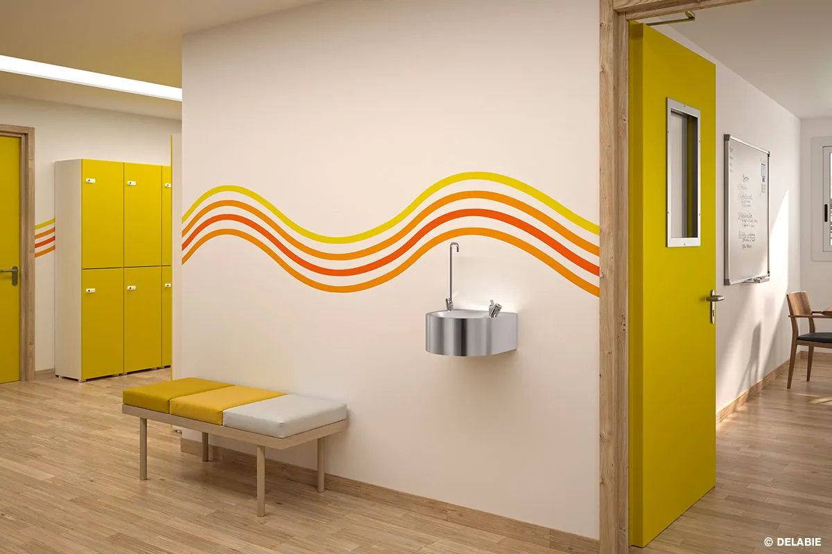 School drinking fountain