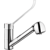 2211LEP-Pressure-balancing mixer with retracting hand spray