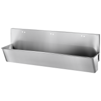 183200-Surgical scrub up trough with high splashback