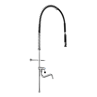 433722-Black pre-rinse set with no valve