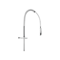 433420-White pre-rinse set with no valve