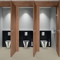 Do public and commercial washrooms need specific hygienic accessories?