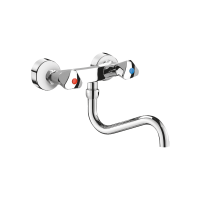 5445T2S-Wall-mounted mechanical sink mixer