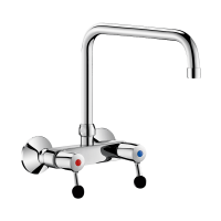 5647T3-Wall-mounted twin hole mixer - 60 lpm
