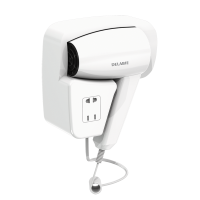 6624-Wall-mounted hair dryer with shaver socket