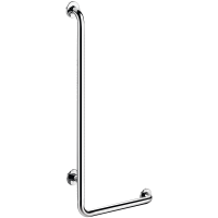 5071DP2-L-shaped stainless steel shower grab bar, bright, H. 1,150mm