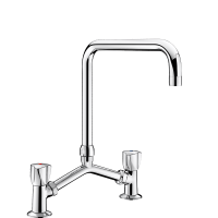 G65602-Deck-mounted twin hole mixer - 45 lpm
