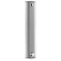 H963915-Aluminium shower panel with SECURITHERM sequential mixer