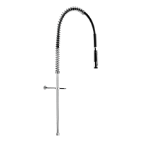 433720-Black pre-rinse set with no valve