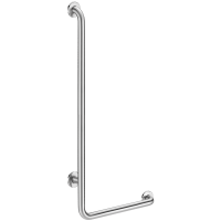 5071DS-L-shaped stainless steel shower grab bar, satin, H. 1,150mm