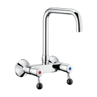 5647T2-Wall-mounted twin hole mixer - 60 lpm