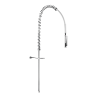 433020-White pre-rinse set with no valve